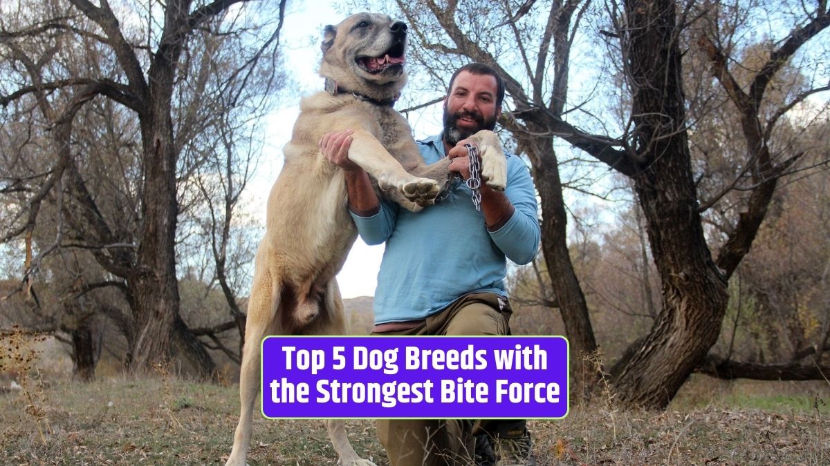 dog breeds, bite force, strong jaws, 2023, powerful dogs,